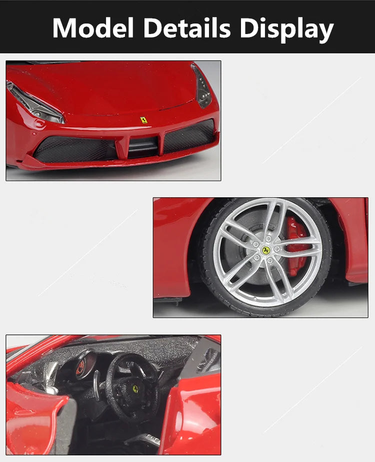 FERRARI 488 GTB - Coche de aleación 1:24