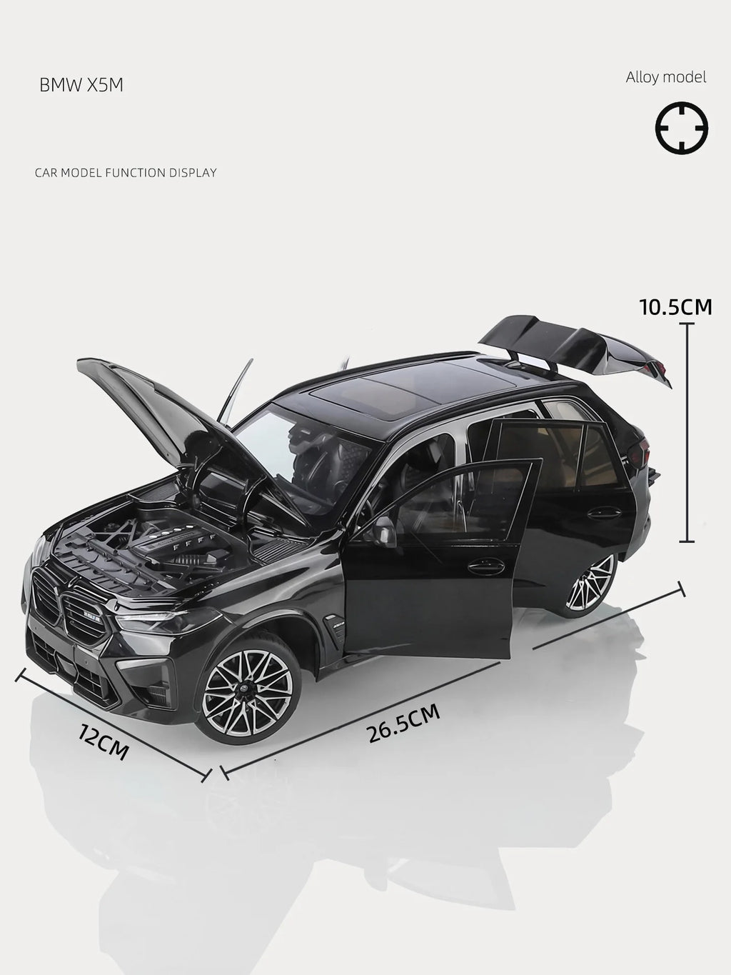 BMW X5M F95 - Coche de aleación 1:18