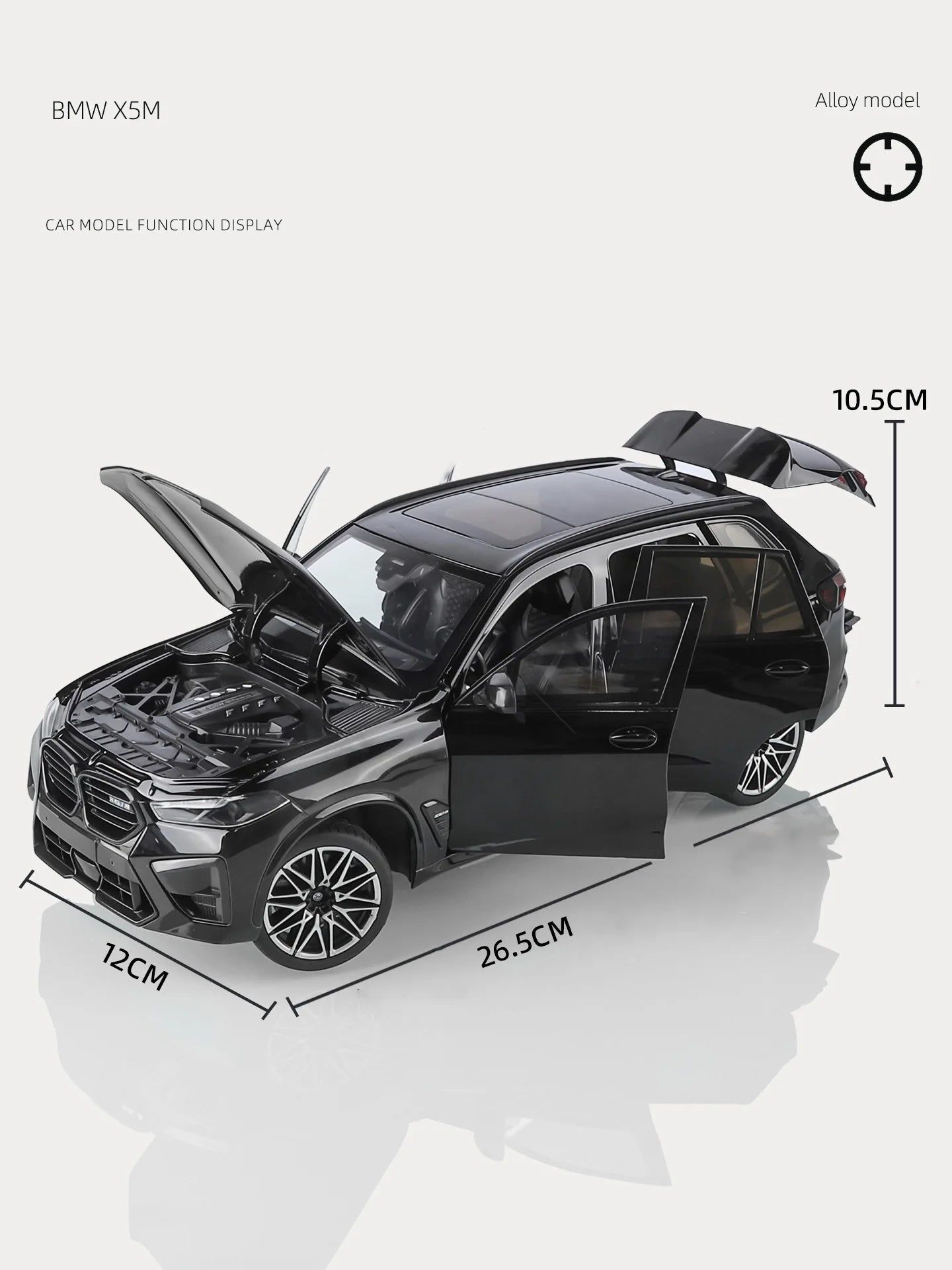BMW X5M F95 - Coche de aleación 1:18