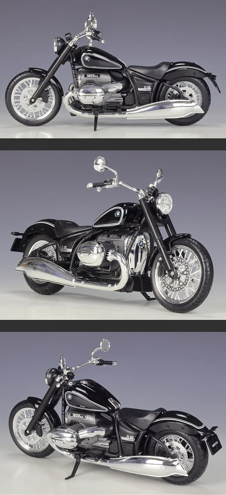 BMW R18 - Moto de aleación 1:12