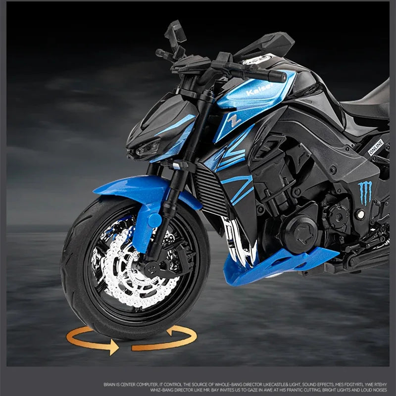 KAWASAKI NINJA Z1000 - Moto de aleación 1:12
