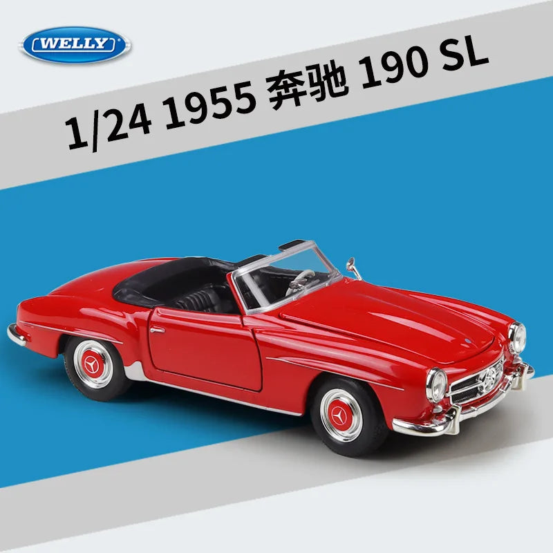 MERCEDES BENZ 190SL - Coche de aleación 1:24
