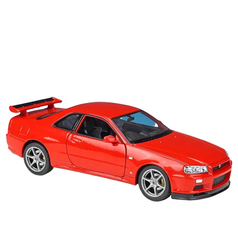 NISSAN SKYLINE GTR R34 - COCHE DE ALEACIÓN 1:24