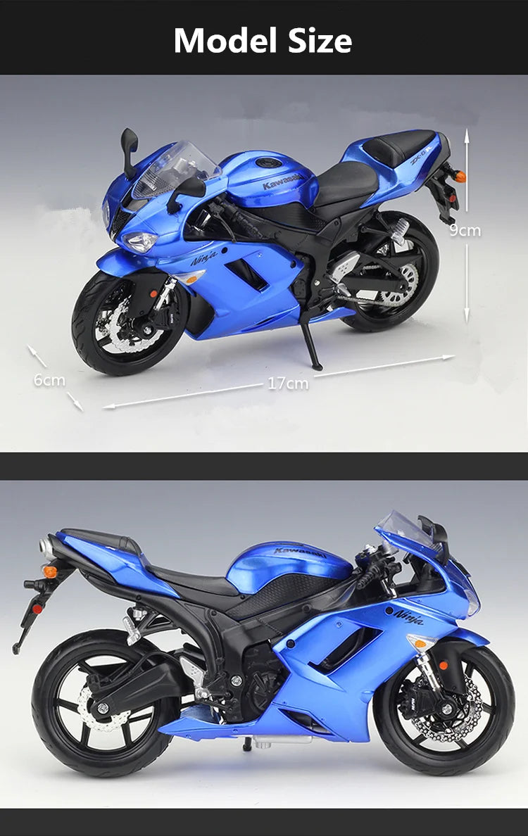 KAWASAKI NINJA ZX6R - Moto de aleación 1:12