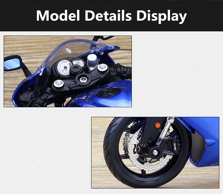 KAWASAKI NINJA ZX6R - Moto de aleación 1:12