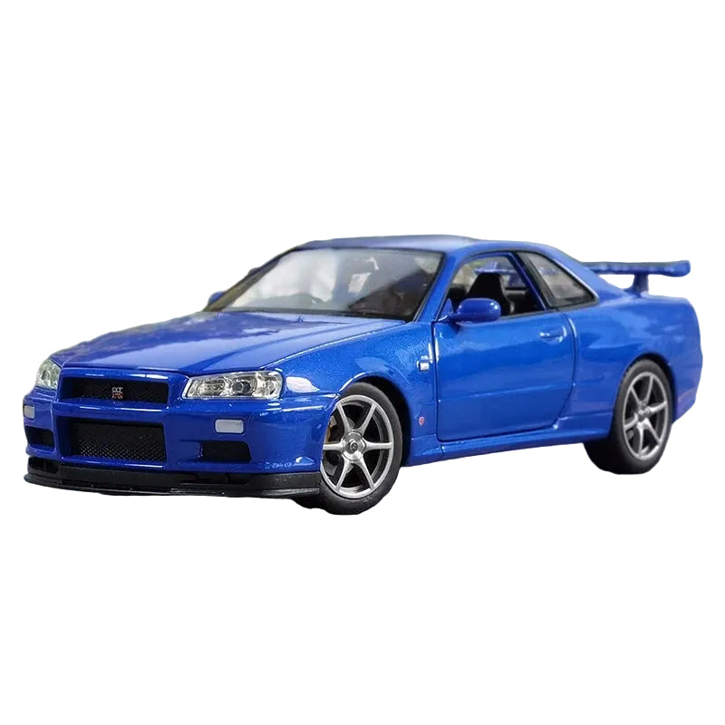 NISSAN SKYLINE GTR R34 - COCHE DE ALEACIÓN 1:24