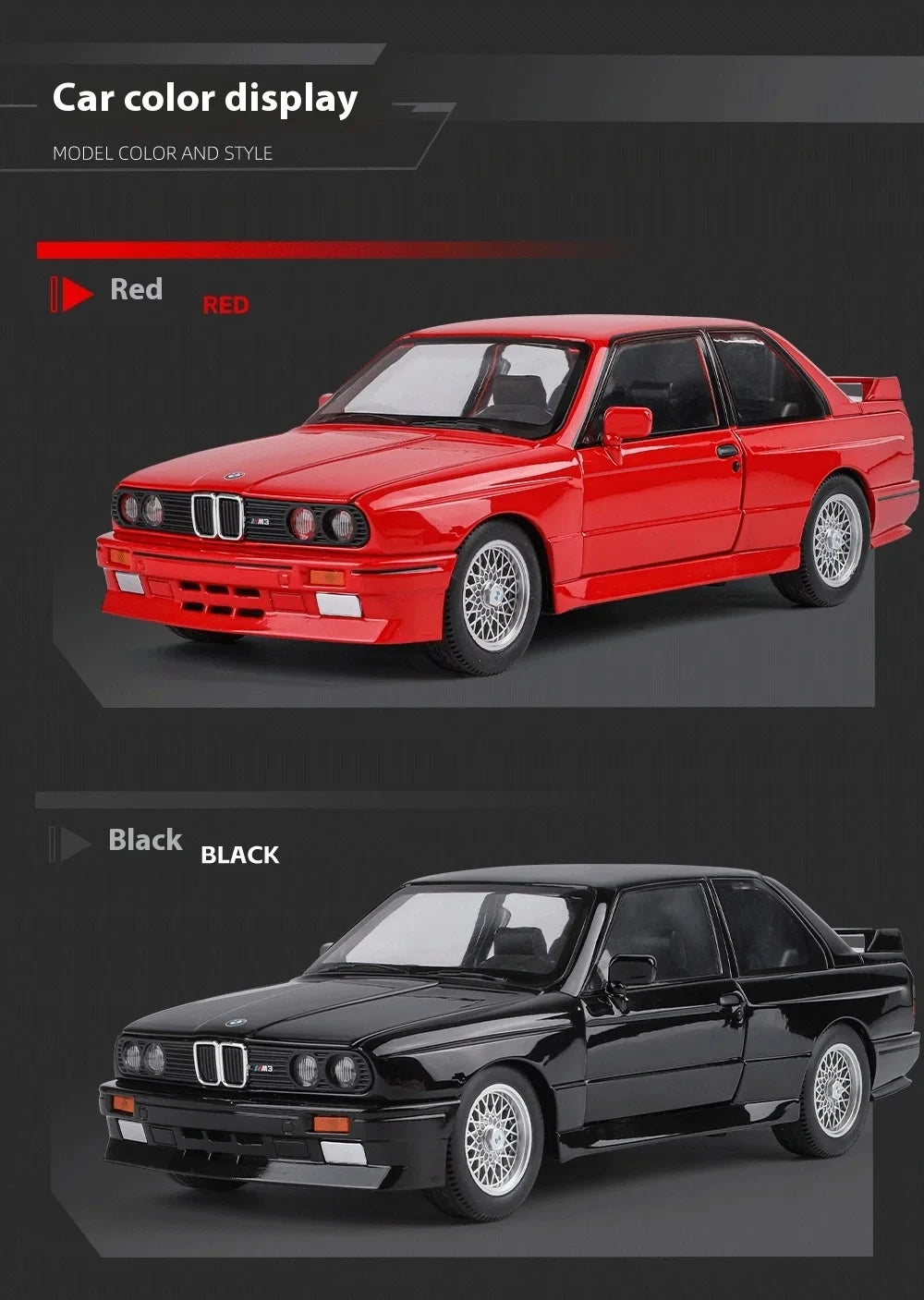 BMW M3 E30 - Coche de aleación 1:24