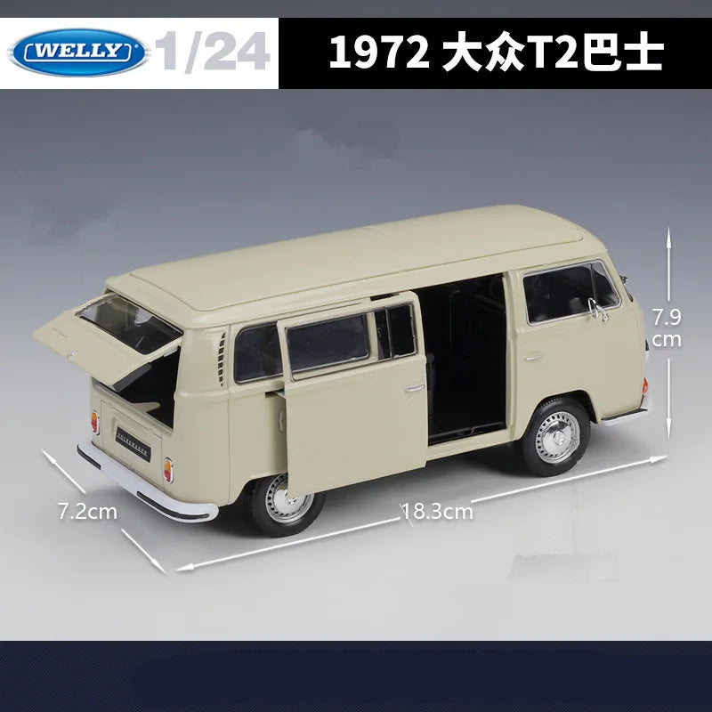 VOLSKWAGEN T2 - Coche de aleación 1:24