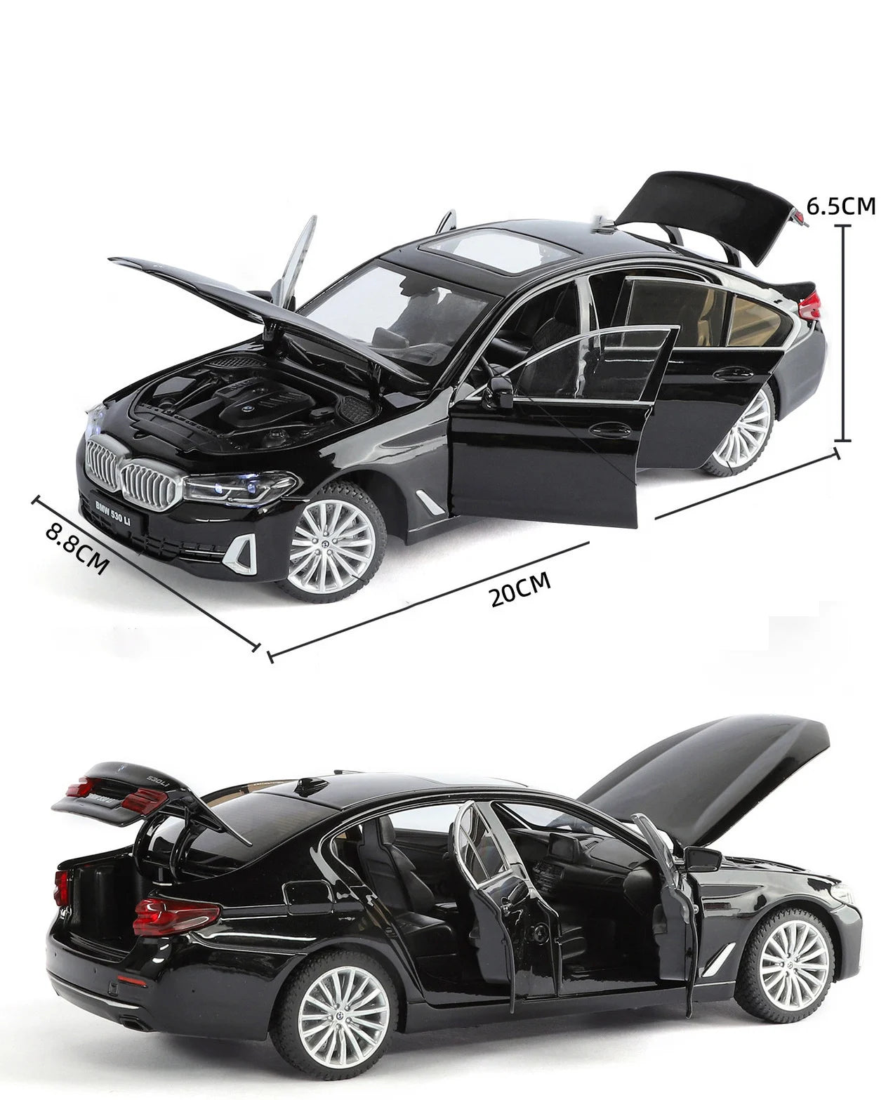 BMW SERIE 5 530i G30 - Coche de aleación 1:24