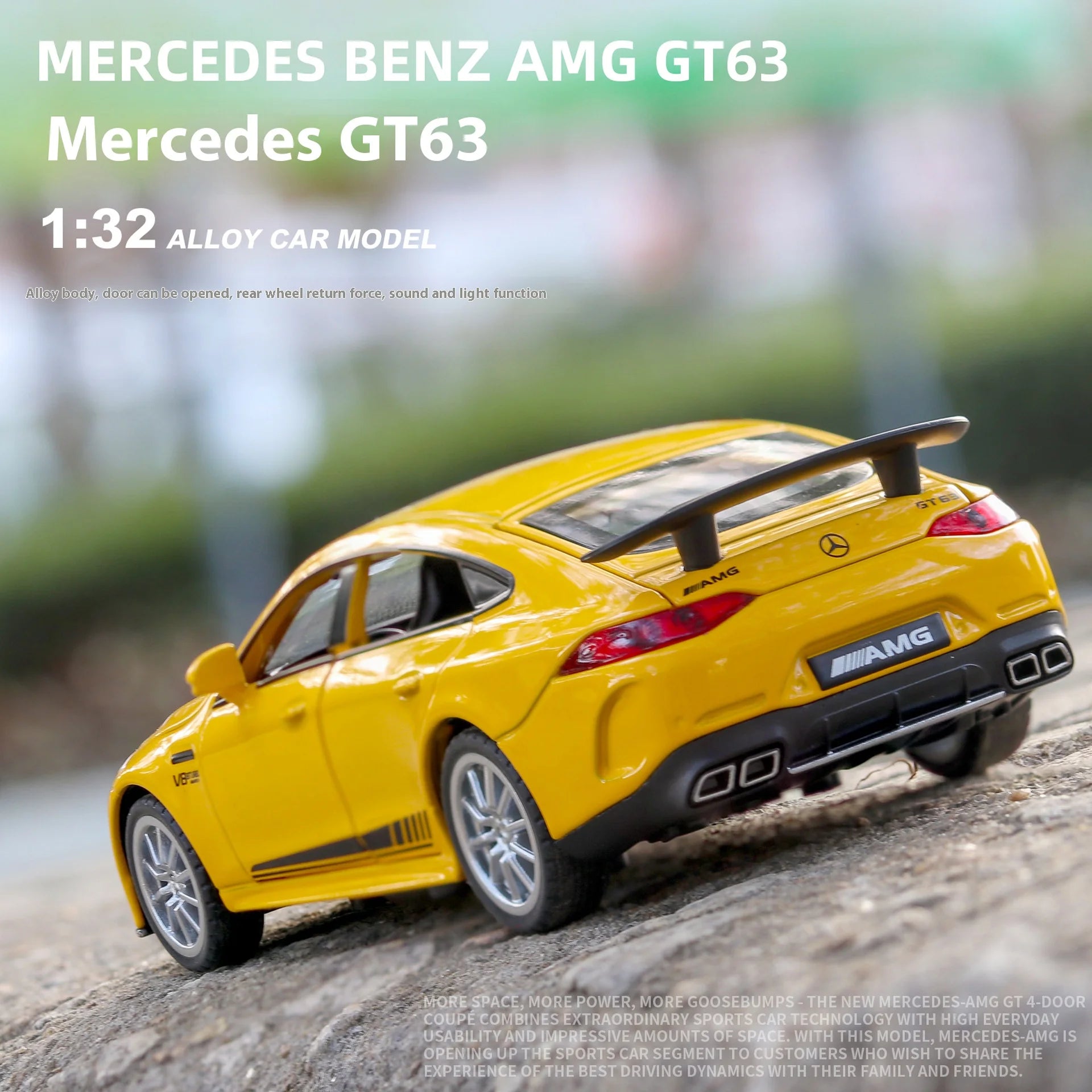 MERCEDES BENZ AMG GT63 - Coche de aleación 1:32