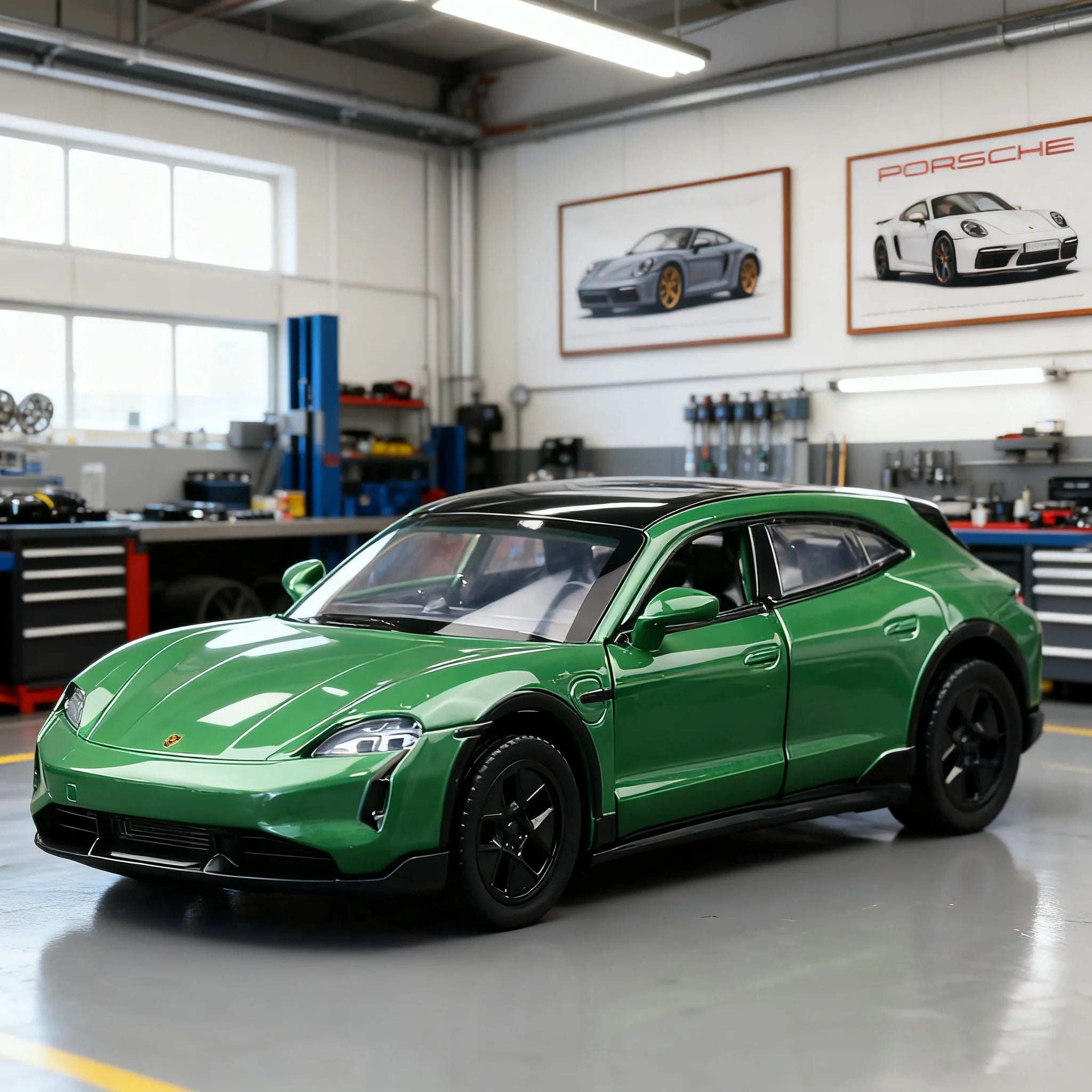 PORSCHE TAYCAN TURBO S - Coche de aleación 1:36