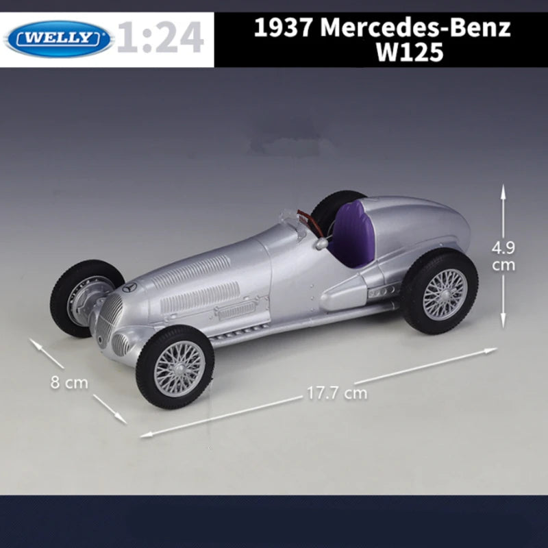 MERCEDES BENZ W125 - Coche de aleación 1:24