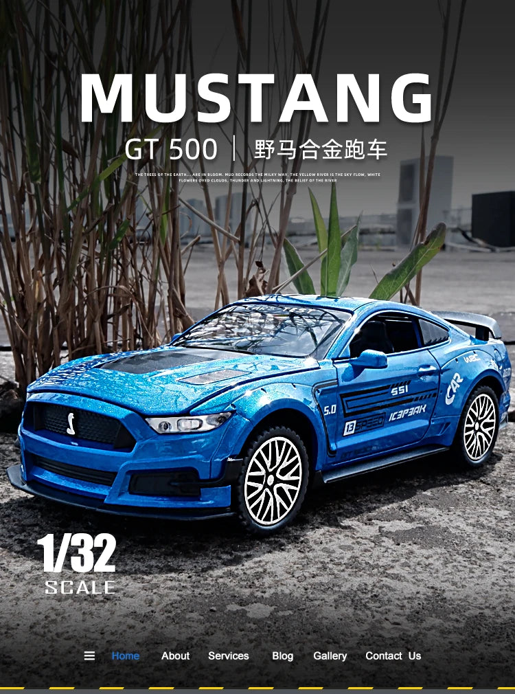 FORD MUSTANG SHELBY GT500 - Coche de aleación 1:32