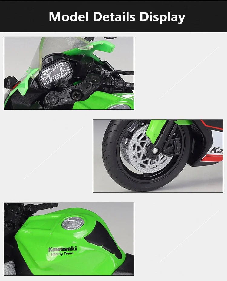 KAWASAKI NINJA ZX-10R - Moto de aleación 1:12