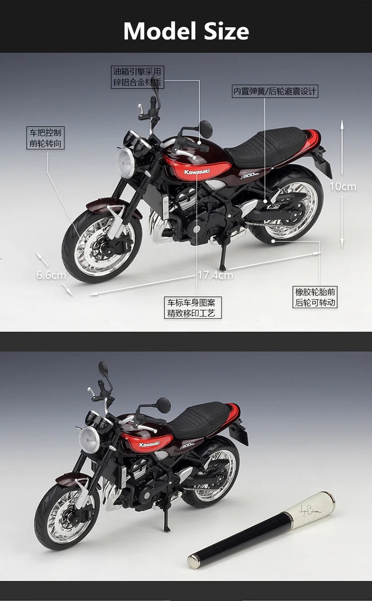 KAWASAKI Z900RS - Moto de aleación 1:12