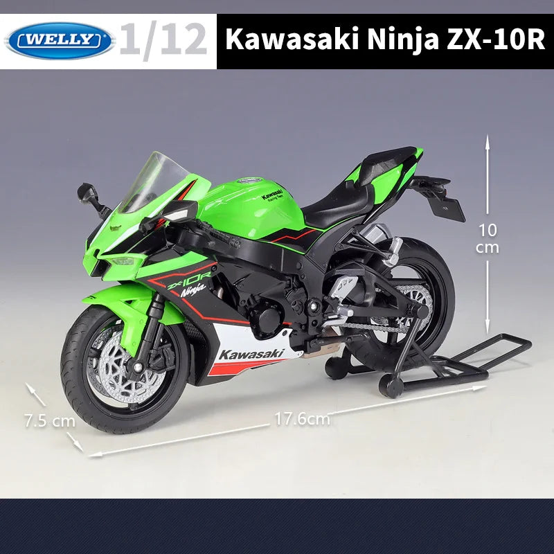 KAWASAKI NINJA ZX-10R - Moto de aleación 1:12