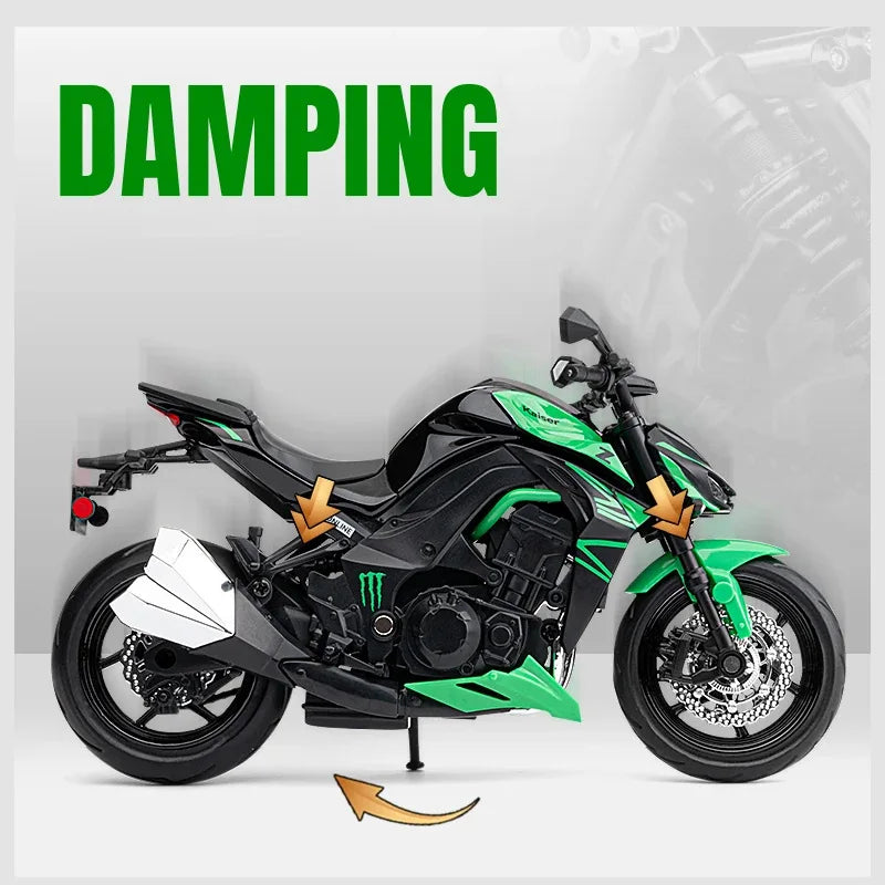 KAWASAKI NINJA Z1000 - Moto de aleación 1:12