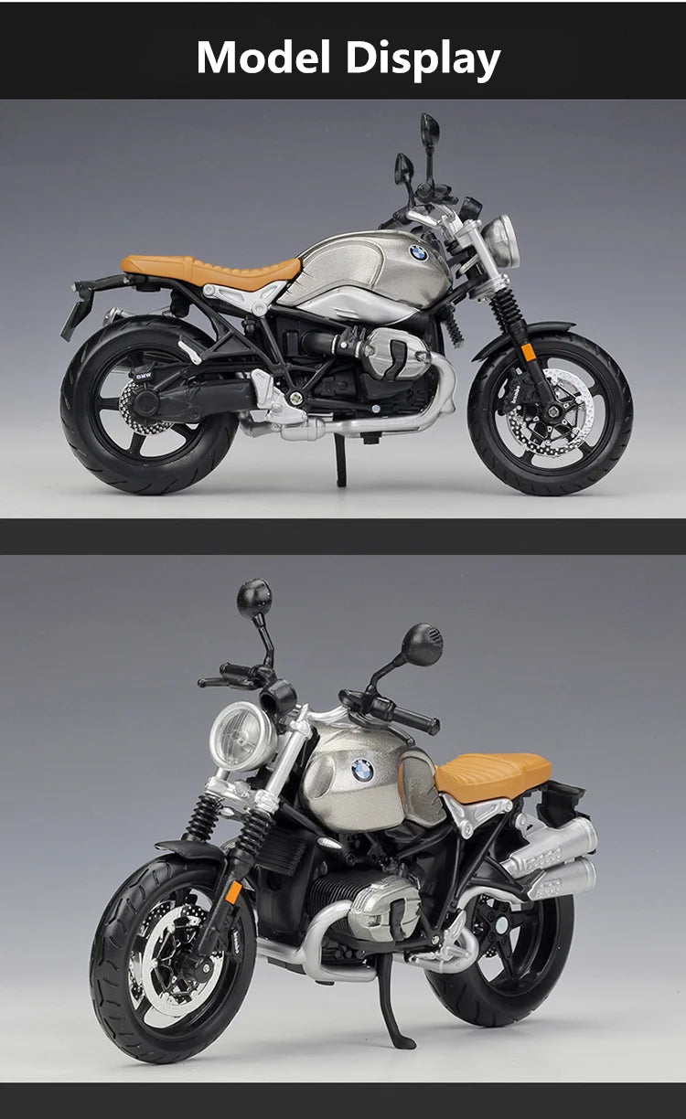 BMW R NINE T SCRAMBLER- Moto de aleación 1:12