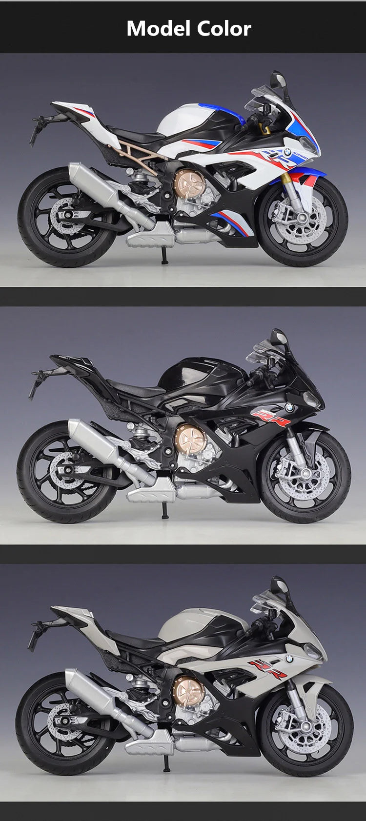 BMW S1000RR - Moto de aleación 1:12