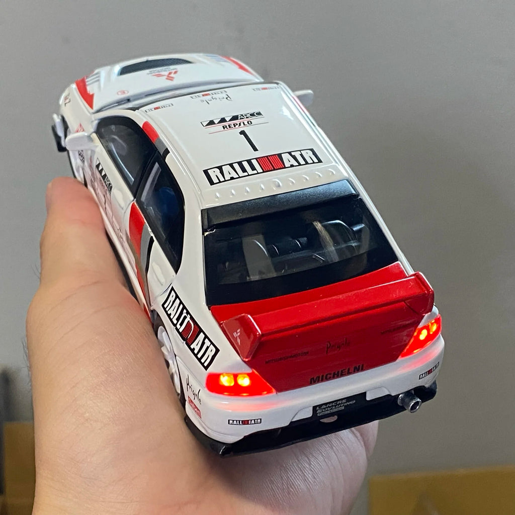MITSUBISHI LANCER EVOLUTION EVO RALLYE - Coche de aleación 1:32