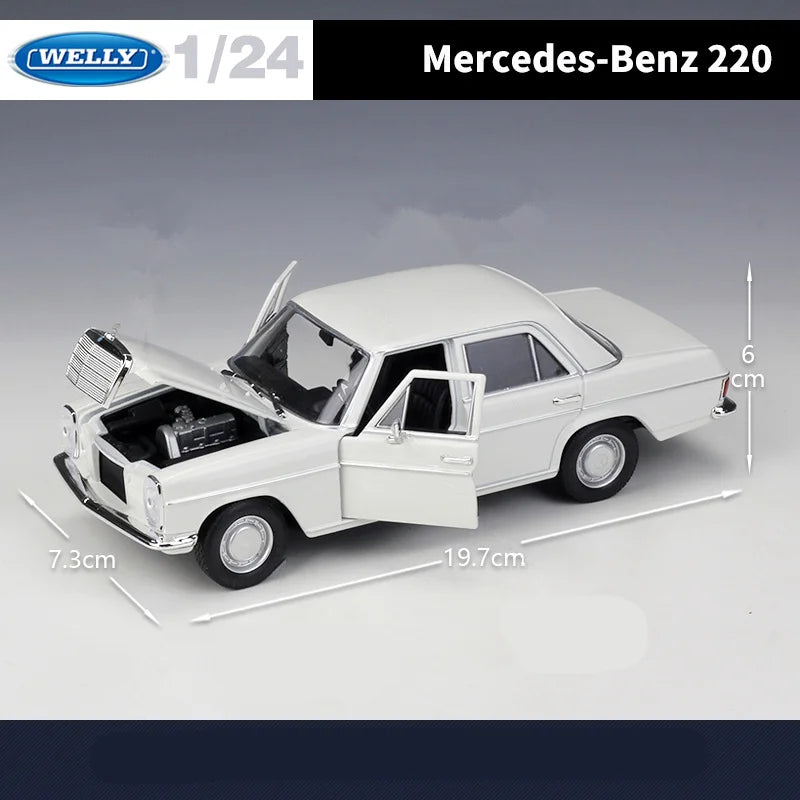 MERCEDES BENZ 220 - Coche de aleación 1:24