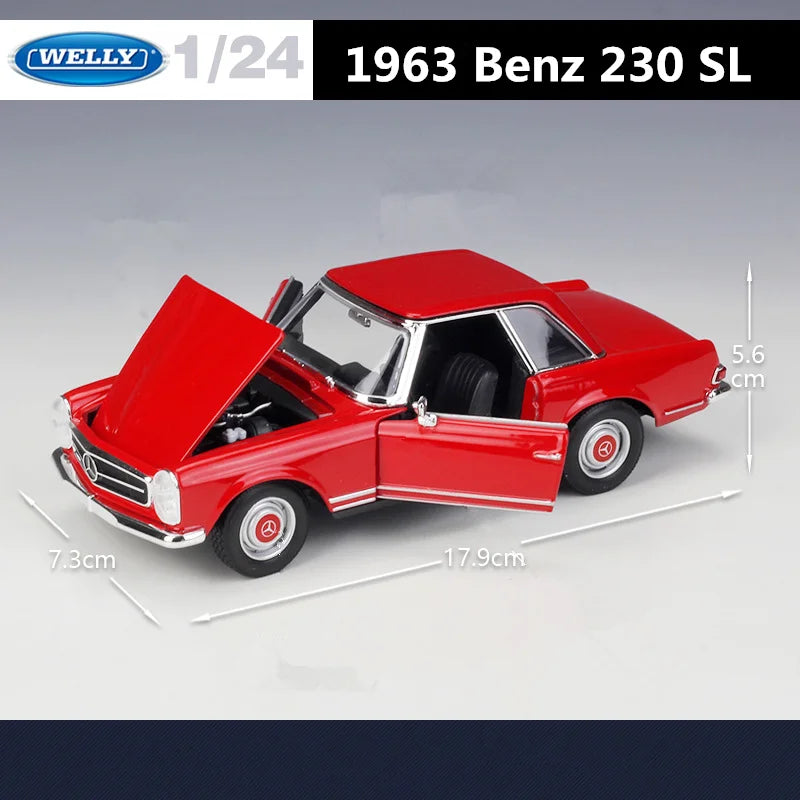 MERCEDES BENZ 230SL - Coche de aleación 1:24