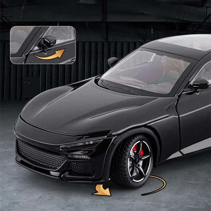 1:24 Purosangues FUV SUV Alloy Sports Car Model Diecast Metal Racing Vehicles Car Model Simulation Sound and Light Kids Toy Gift