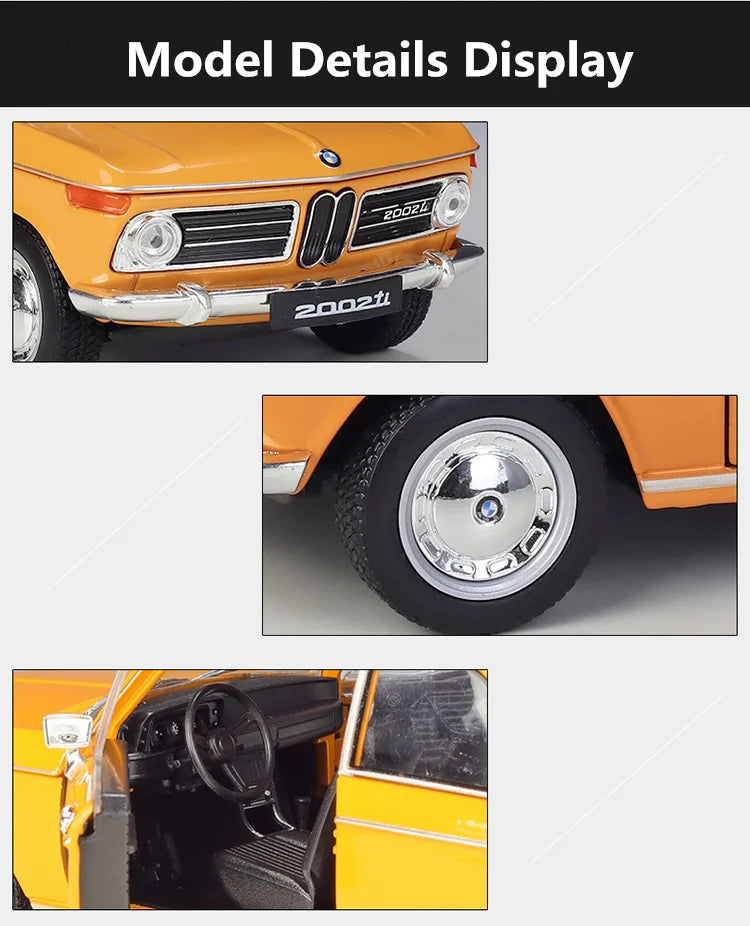 BMW 2002 TI - Coche de aleación 1:24