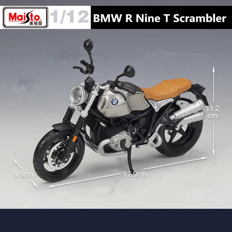 BMW R NINE T SCRAMBLER- Moto de aleación 1:12