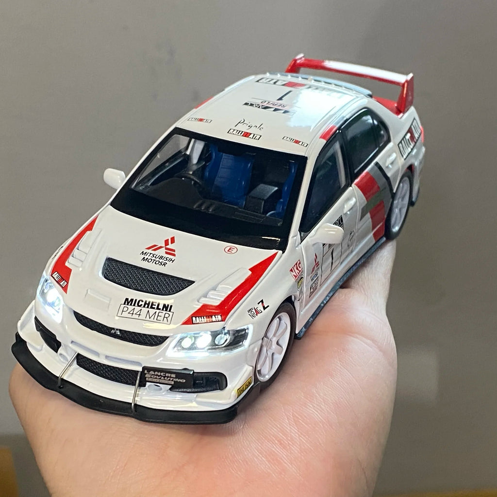 MITSUBISHI LANCER EVOLUTION EVO RALLYE - Coche de aleación 1:32