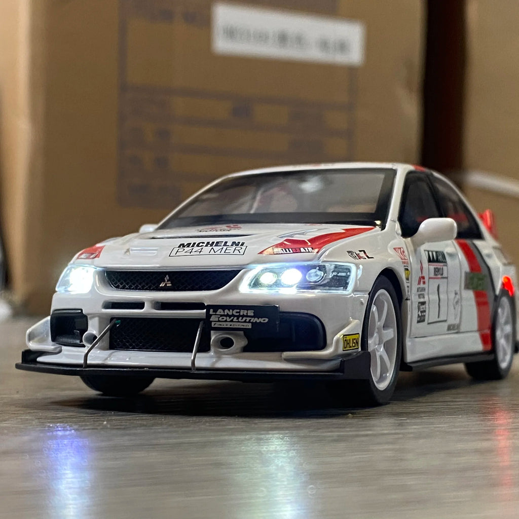 MITSUBISHI LANCER EVOLUTION EVO RALLYE - Coche de aleación 1:32