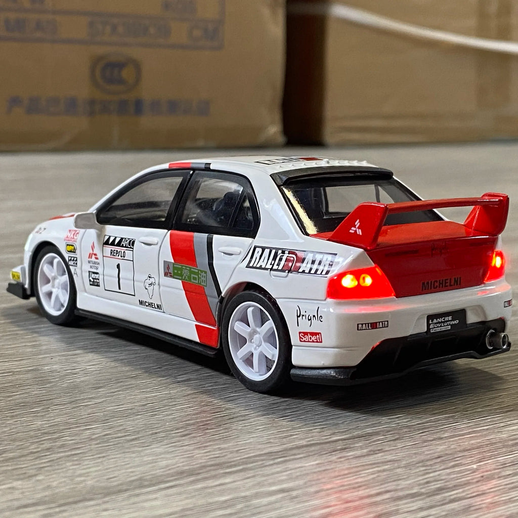 MITSUBISHI LANCER EVOLUTION EVO RALLYE - Coche de aleación 1:32