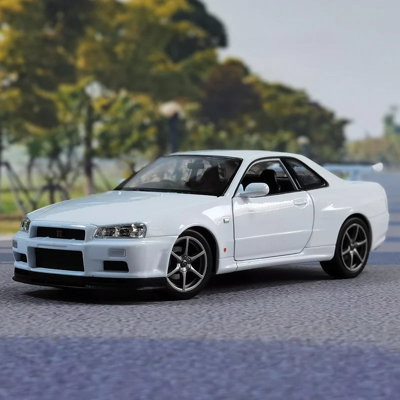 NISSAN SKYLINE GTR R34 - COCHE DE ALEACIÓN 1:24