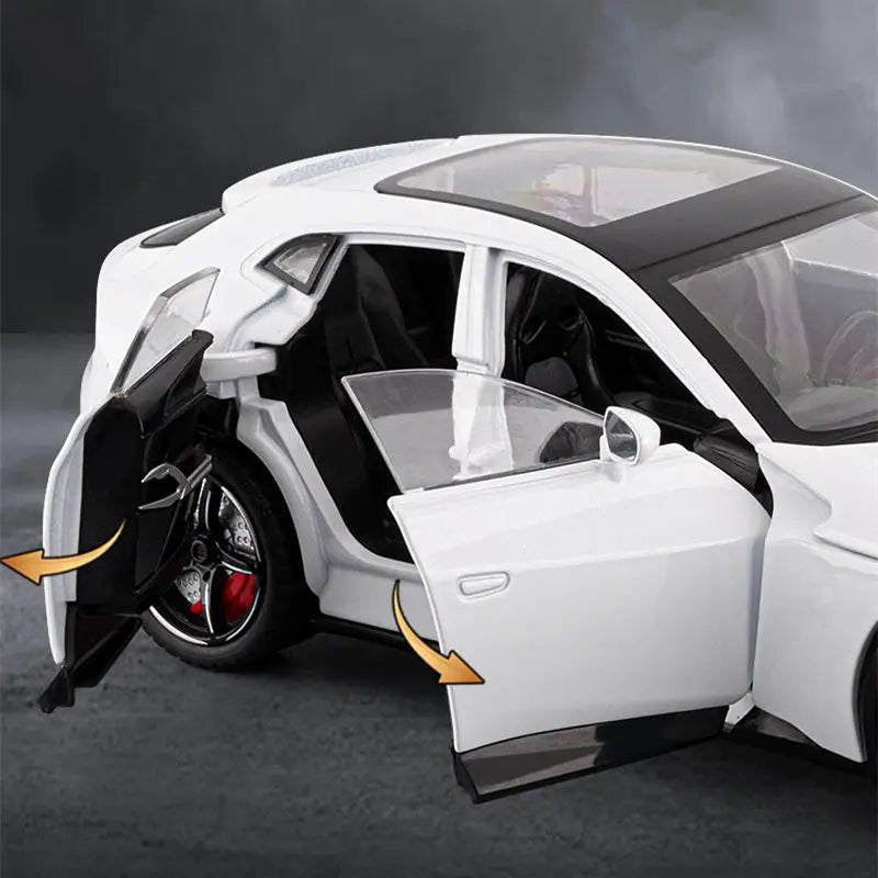 1:24 Purosangues FUV SUV Alloy Sports Car Model Diecast Metal Racing Vehicles Car Model Simulation Sound and Light Kids Toy Gift