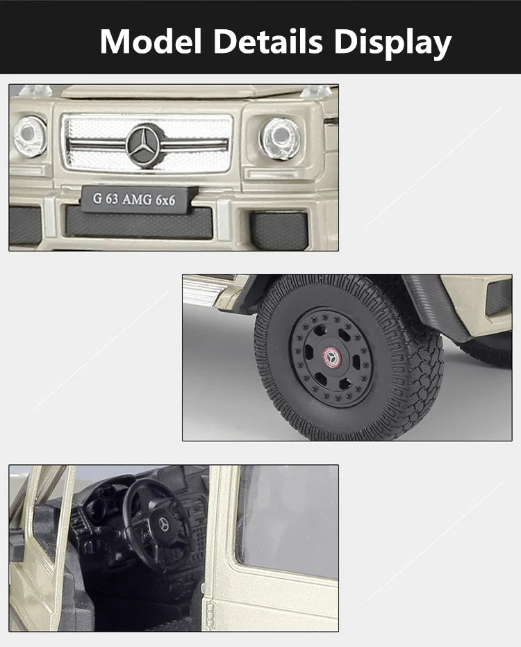 MERCEDES BENZ G63 AMG 6X6 - Coche de aleación 1:24