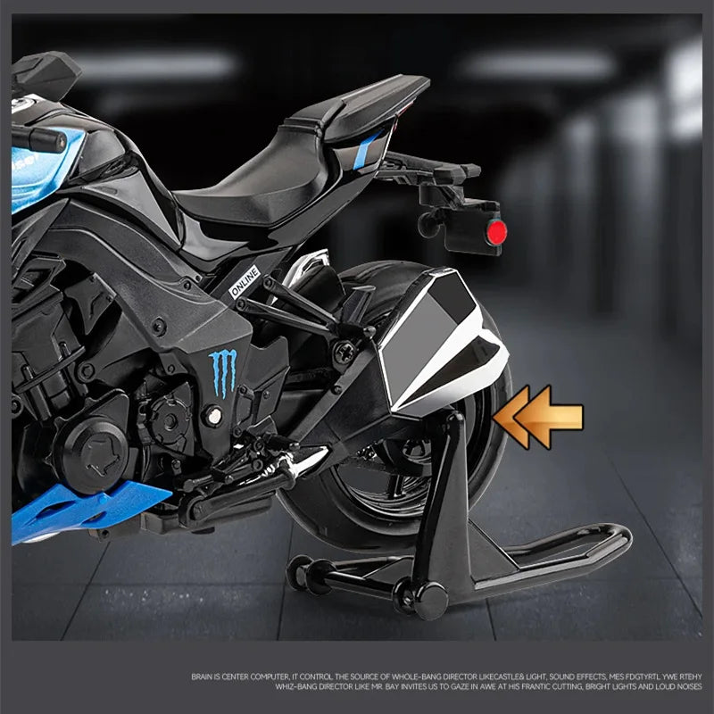 KAWASAKI NINJA Z1000 - Moto de aleación 1:12