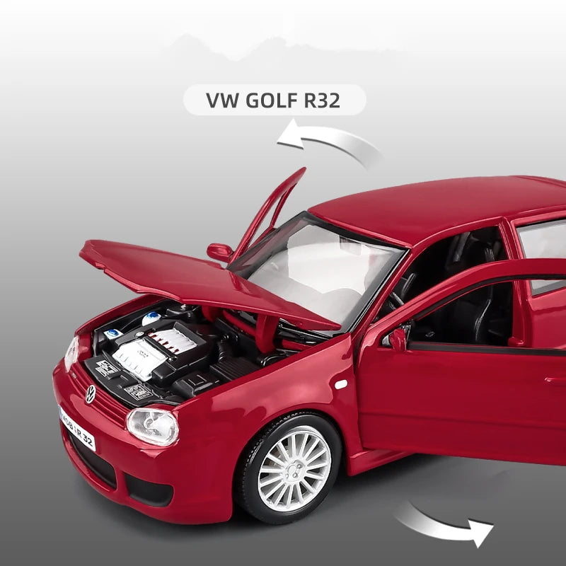 VOLKSWAGEN GOLF GTI R32 - Coche de aleación 1:24