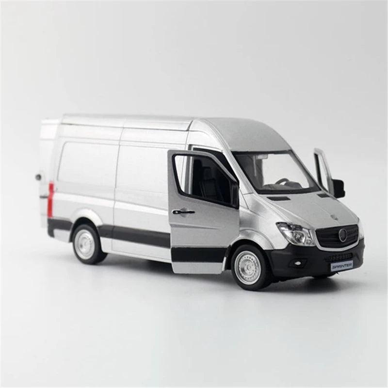 1:36 Sprinter MPV Alloy Truck Car Model Diecast Metal Dump Bus Commercial Car Vehicles Model Simulation Collection Kids Toy Gift
