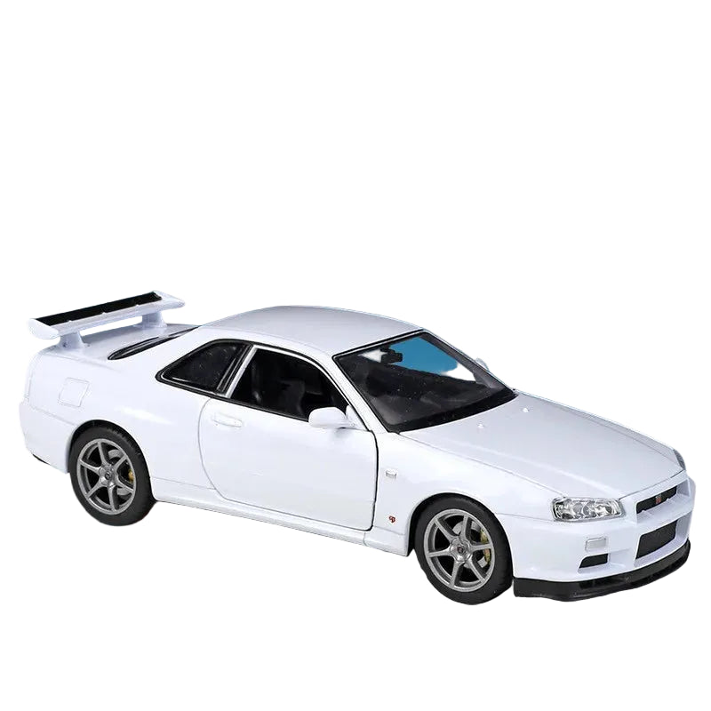 NISSAN SKYLINE GTR R34 - COCHE DE ALEACIÓN 1:24