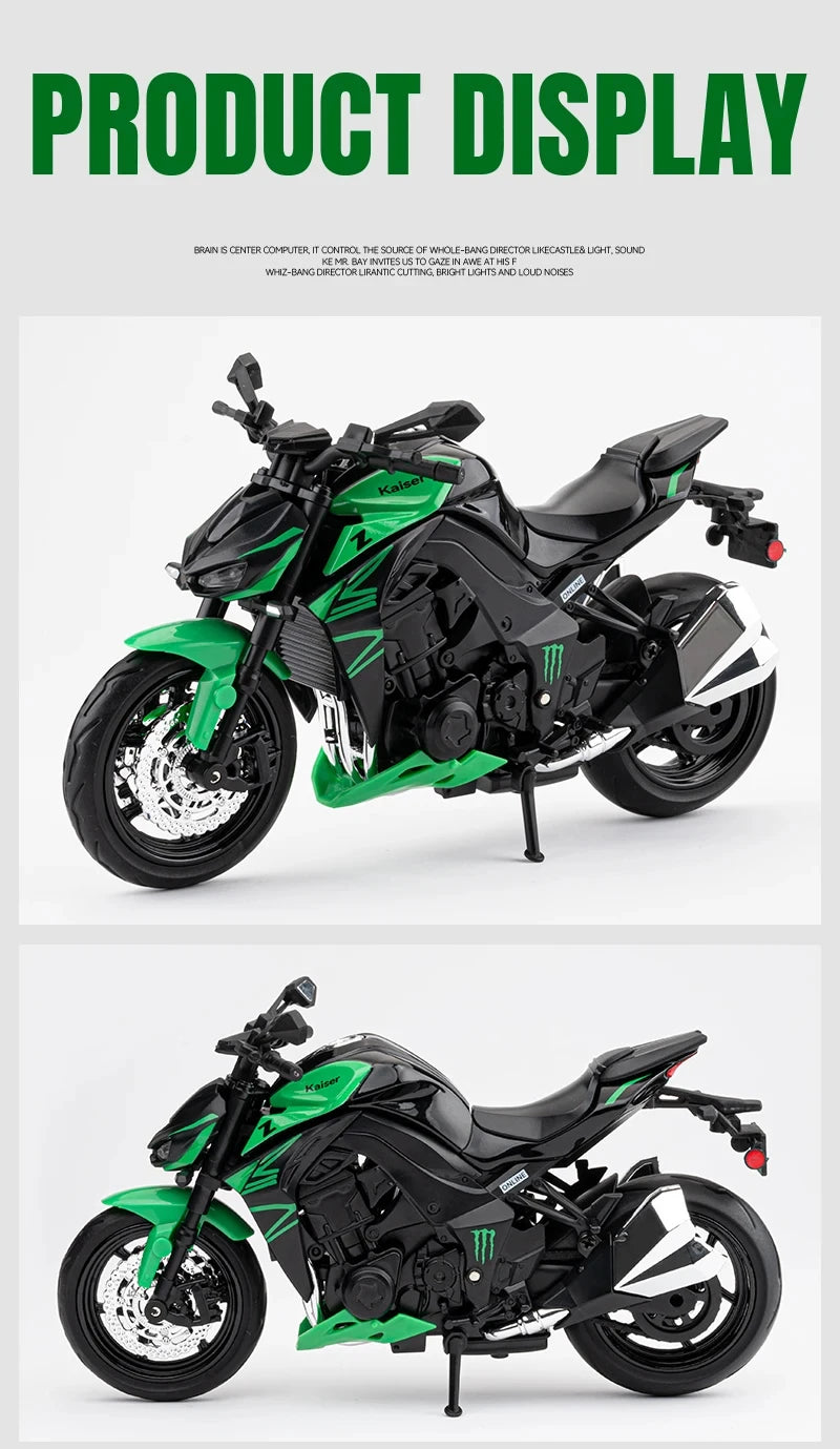 KAWASAKI NINJA Z1000 - Moto de aleación 1:12