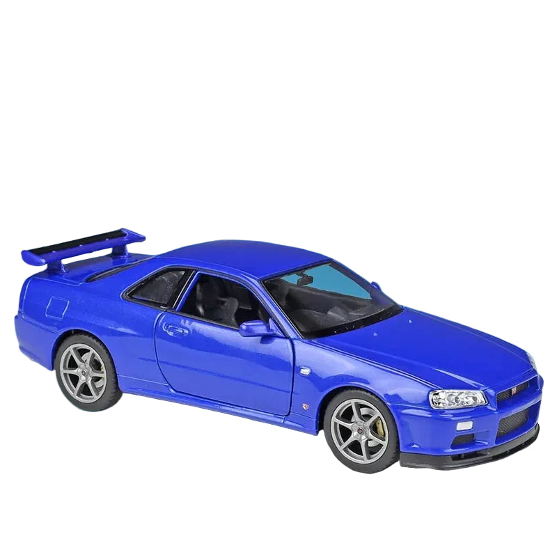 NISSAN SKYLINE GTR R34 - COCHE DE ALEACIÓN 1:24