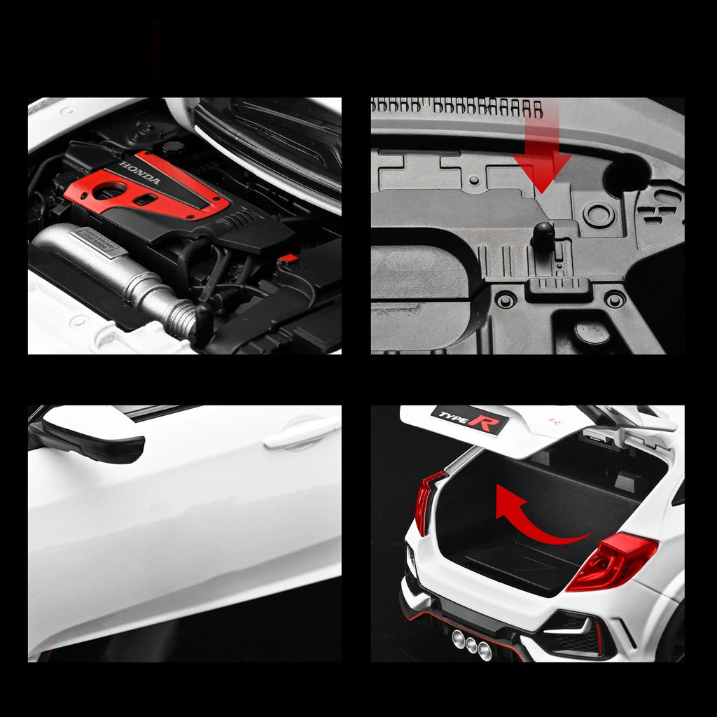 HONDA CIVIC TYPE R FK8 - COCHE DE ALEACIÓN 1:18