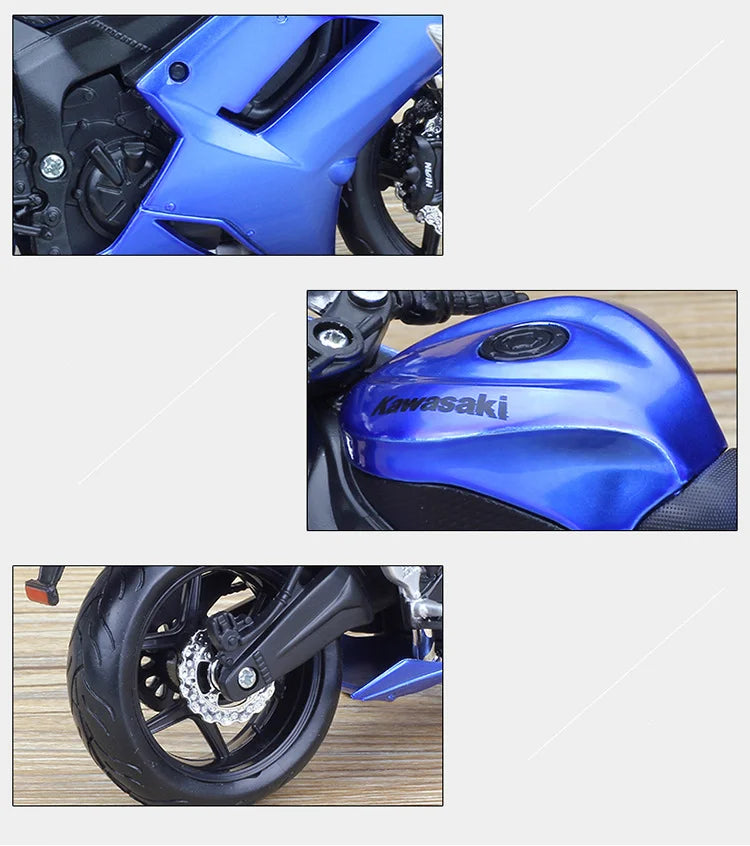 KAWASAKI NINJA ZX6R - Moto de aleación 1:12