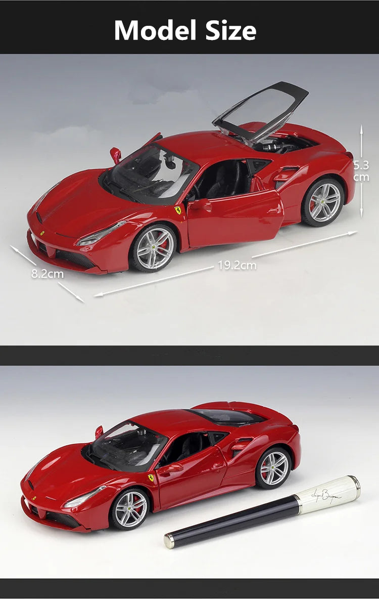 FERRARI 488 GTB - Coche de aleación 1:24