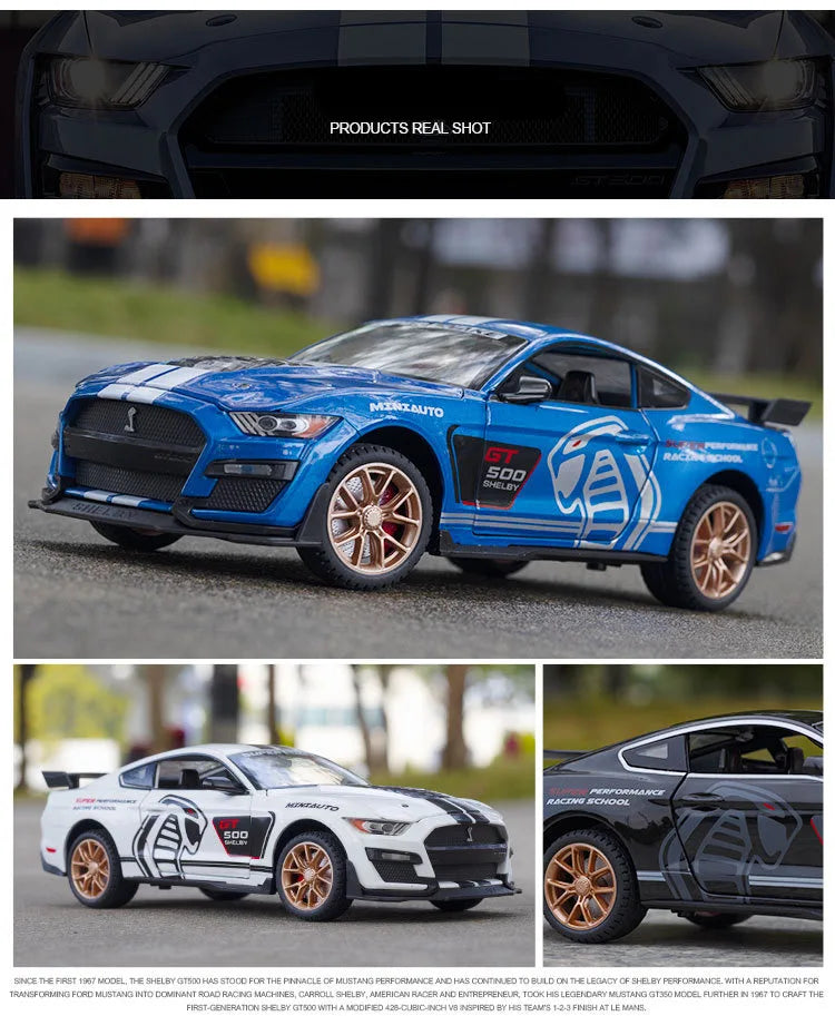 FORD MUSTANG SHELBY GT500 - Coche de aleación 1:24