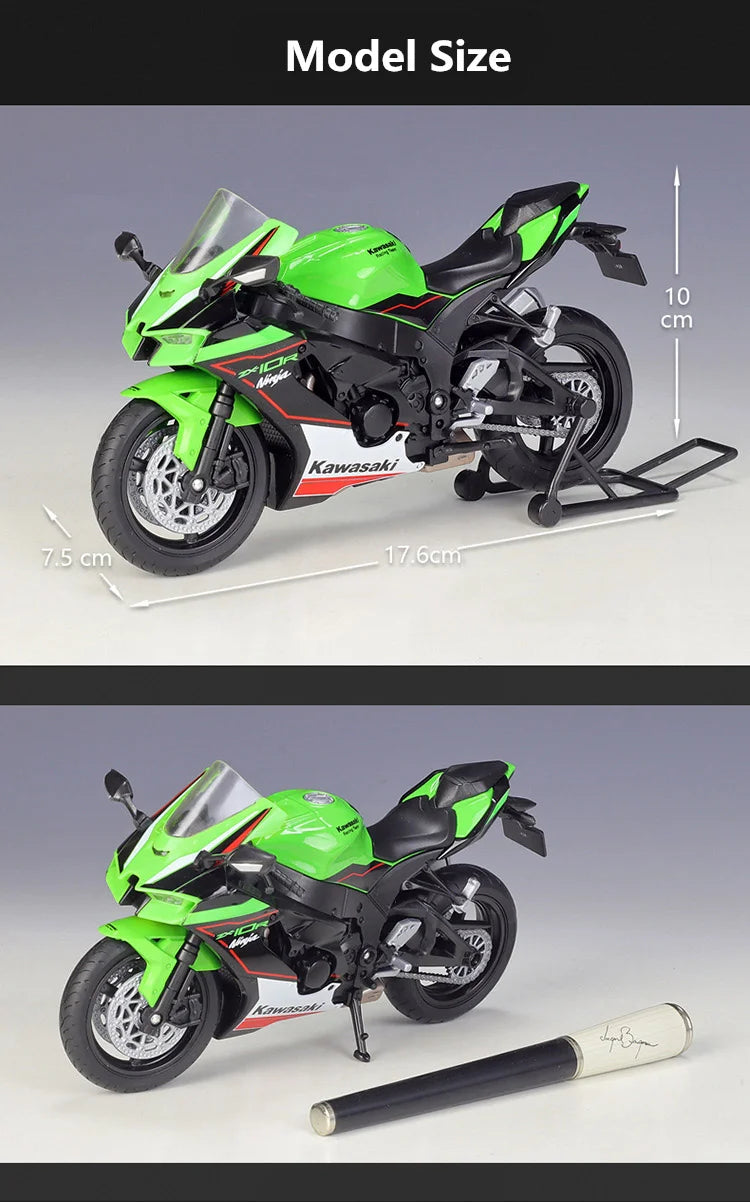 KAWASAKI NINJA ZX-10R - Moto de aleación 1:12