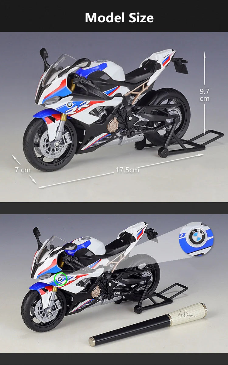 BMW S1000RR - Moto de aleación 1:12