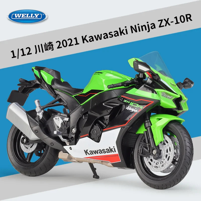 KAWASAKI NINJA ZX-10R - Moto de aleación 1:12