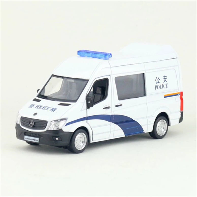 1:36 Sprinter MPV Alloy Truck Car Model Diecast Metal Dump Bus Commercial Car Vehicles Model Simulation Collection Kids Toy Gift