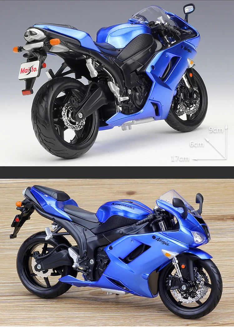 KAWASAKI NINJA ZX6R - Moto de aleación 1:12